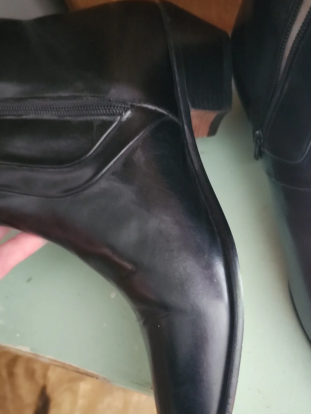 Stacy Adams Classic Men’s Black Leather Side Zip Ankle Boots 8.5
